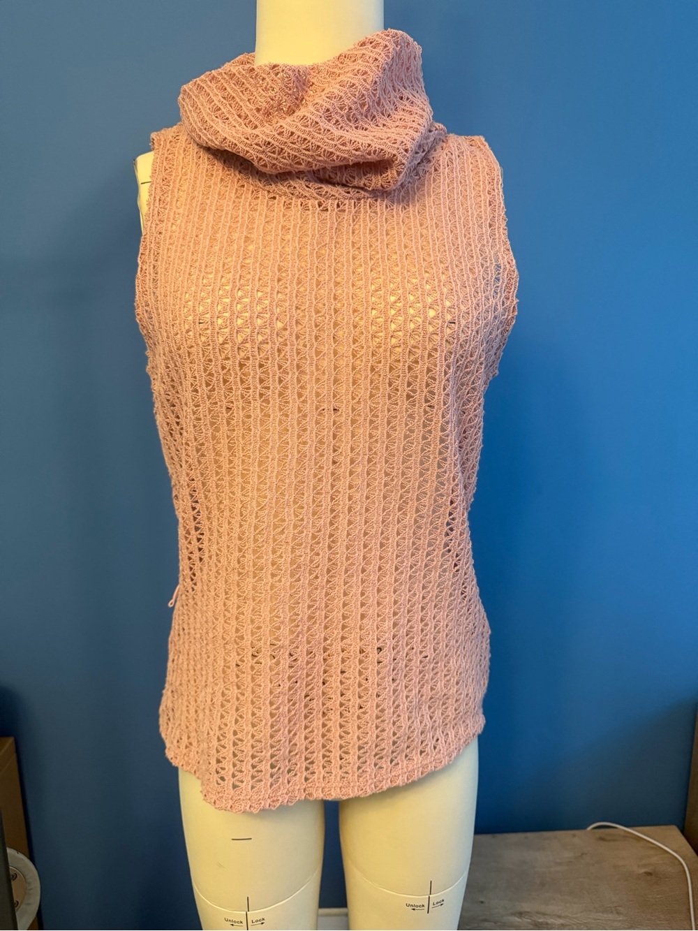 To the Max Pink Sleeveless Cowl Neck Knit Top